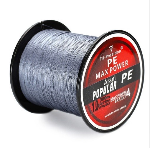 Filo intrecciato 300 m J2950 argento 4,0