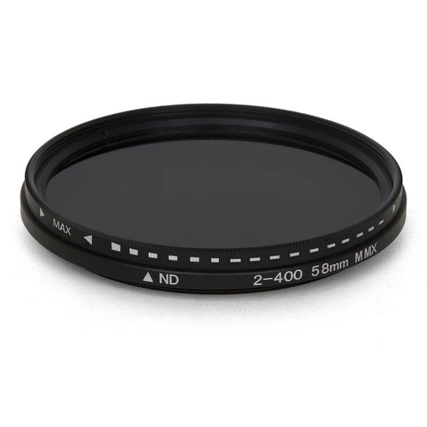 Filtro ND variable ND2–ND400 82 mm Regulador de luz para lente de cámara Filtro fotográfico Efectos de exposición Accesorios DSLR 1