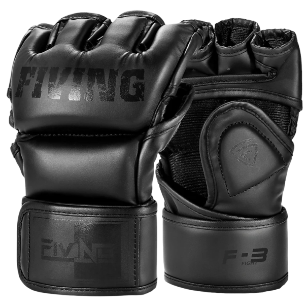 Fingerlösa boxningshandskar MMA och Muay Thai handskar Träningshandskar för män och kvinnor