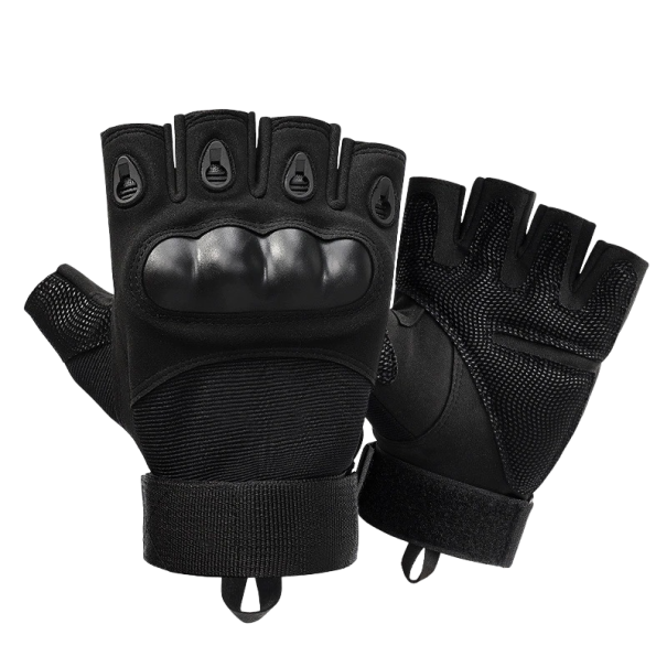 Fingerlose taktische Handschuhe schwarz L