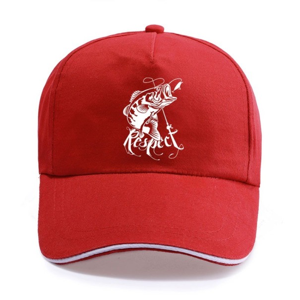 Fisch-Cap rot