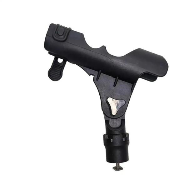 Fishing Rod Holder for Kayak and Boat with Sliding Base PVC Boat Raft ABS Plastic Adjustable Rotatable 360° Mounting Kit 1