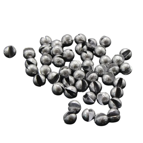 Fishing Weight Sinker 50 pcs Lead Balancing Weights for Fishing Precise Balancing of Setups Easy Attachment to Line Fine Weight Regulation 1