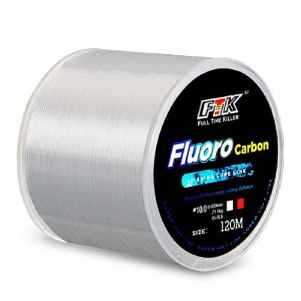 Fiskeline 120 m hvid 0,4 mm
