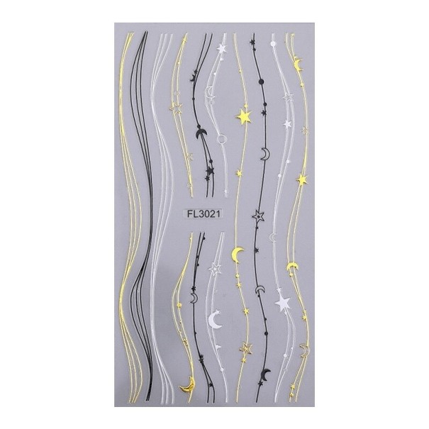 Fitas decorativas autocolantes para unhas 6