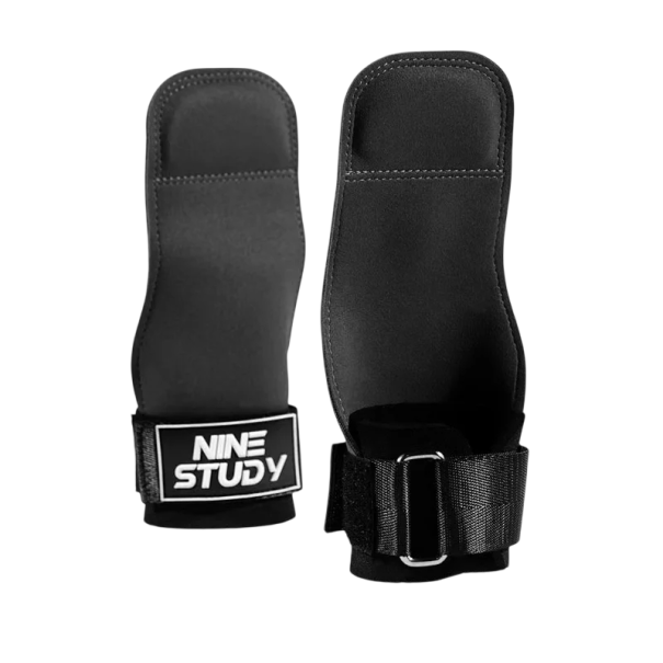 Fitness-Handgelenkstrainer für einen besseren Grip beim Krafttraining, Unterstützungsgurte für die Klimmzugstange und Krafttraining schwarz