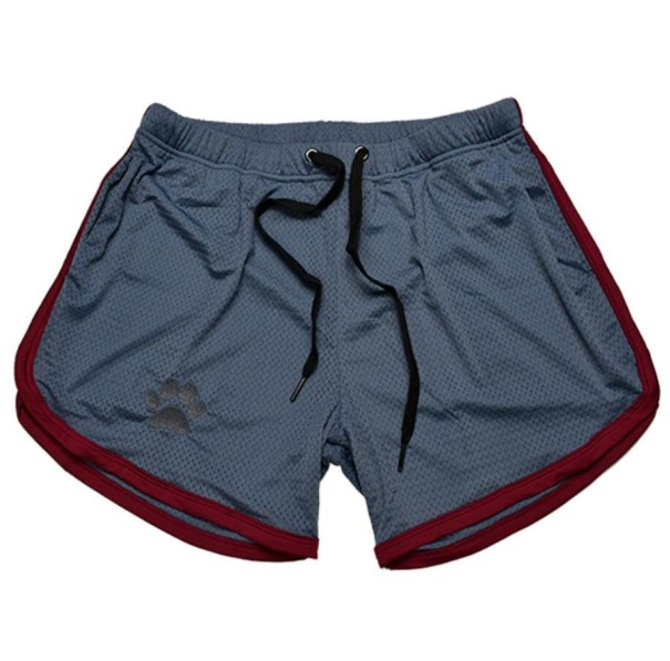 Fitnessshorts voor heren met pootafdruk donkergrijs M