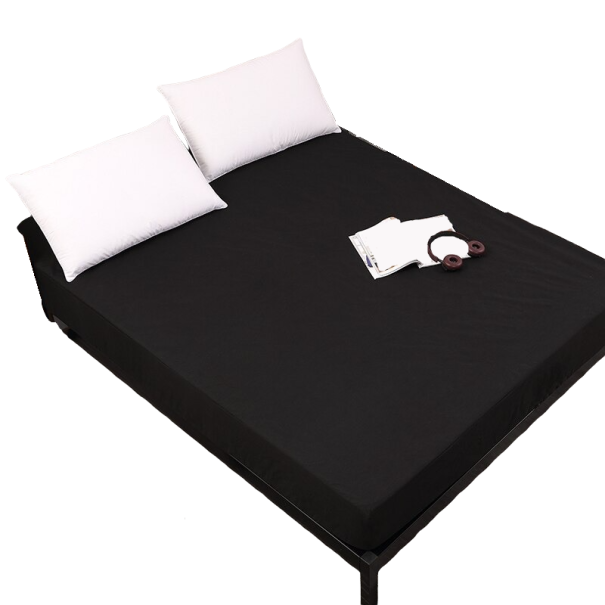 Fitted Sheet 180 x 200 cm P3704 black