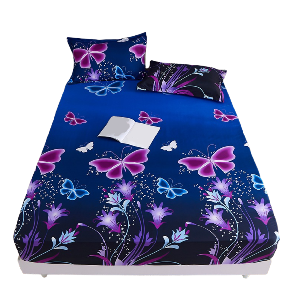 Fitted Sheet with Butterflies 90 x 200 cm 1