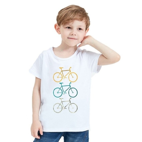 Fiú póló kerékpárral 5