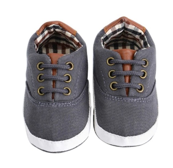 Fiú puhatalpú cipő szürke 0-6 hónap