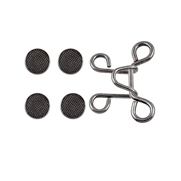 Fivela metálica ajustável para a cintura de 32 mm com alfinetes Ajuste de calças Sem costura Fivela prática para jeans Saias Calções Ajuste rápido de tamanho preto