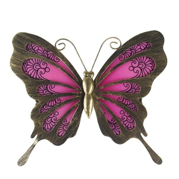 Fjärilsdekoration rosa