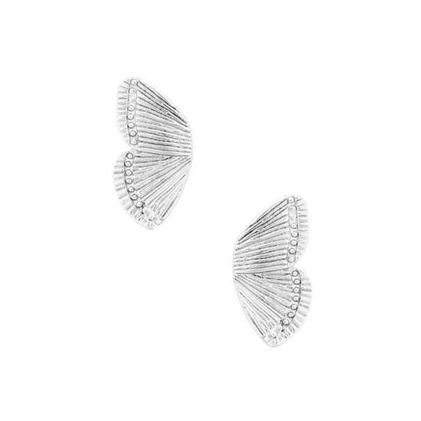 Fjärilsvingörhängen för kvinnor silver 1,3 cm