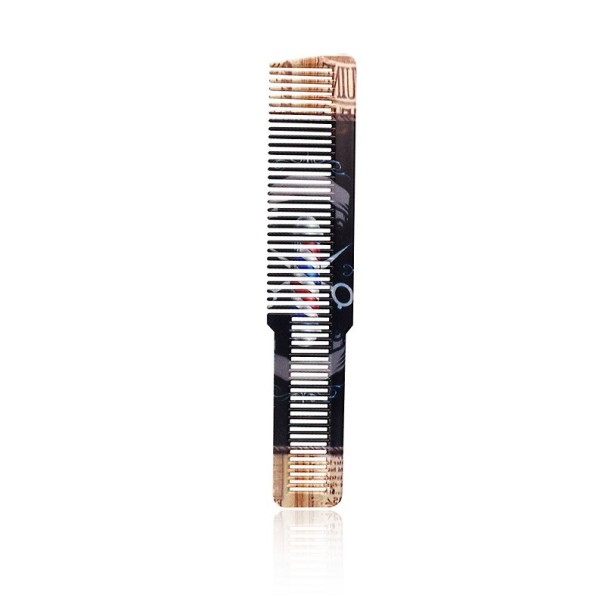 Flad antistatisk frisørkam Flad hårklippekam Varmebestandig plastikkam til professionel brug 19,7 x 3,5 cm 1