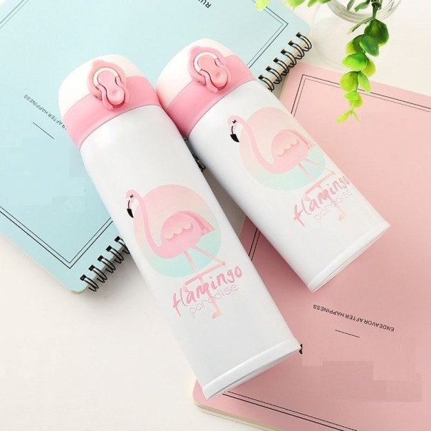 Flamingo thermos