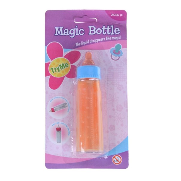 Fľaša na pitie pre bábiku oranžová