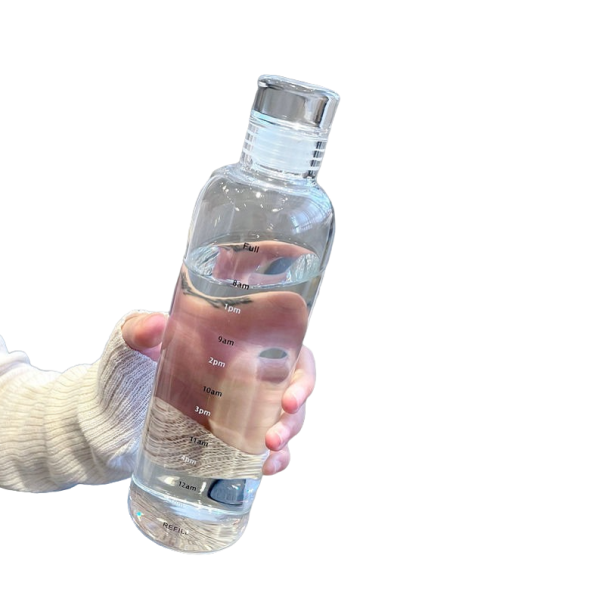 Fľaša na vodu 500 ml P3663 priehľadná