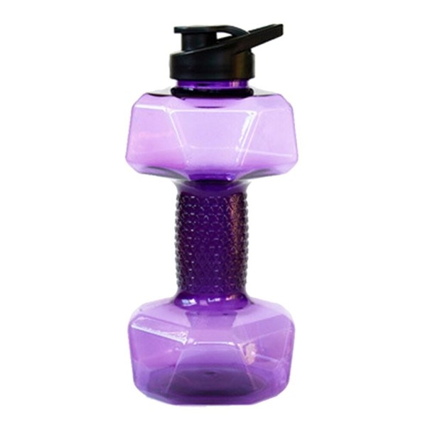 Fľaša na vodu v tvare činky 1500 ml fialová