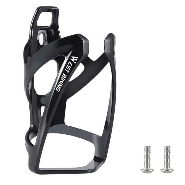 Flaschenhalter fürs Fahrrad, 13,2 x 7 cm, leichter Getränkehalter fürs Fahrrad, einfach zu montieren, Fahrradzubehör für MTB, Rennräder und Citybikes schwarz