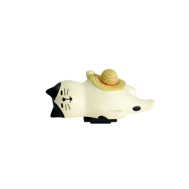 Flash Cover for Camera 5.65 x 2.33 x 2.18 cm Lying Cat on Its Side with Hat for Sony Nikon Canon Fuji Fujifilm Pentax Leica Olympus 1