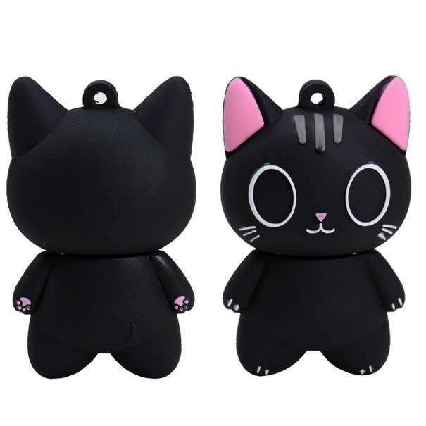 Flash disk gato preto 128GB