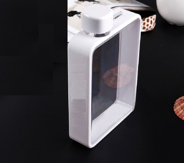 Flat Travel Bottle C198 white