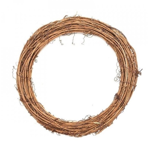 Flätad kransram 25 cm