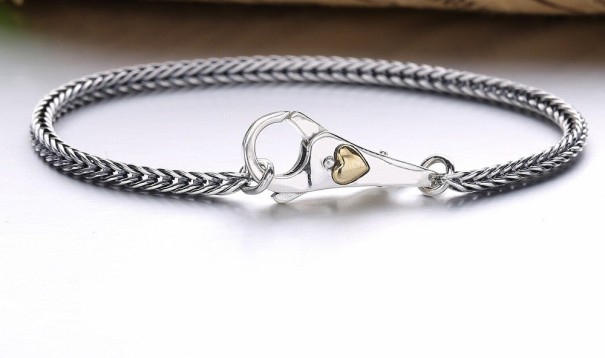 Flätat armband för kvinnor H89 22 cm 5