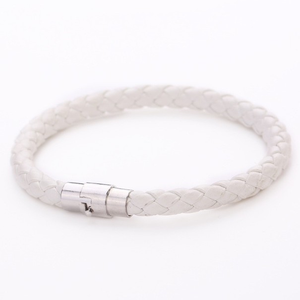 flätat armband för kvinnor J3128 vit