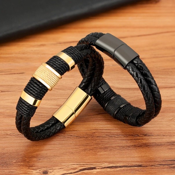 Flätat armband för män H192