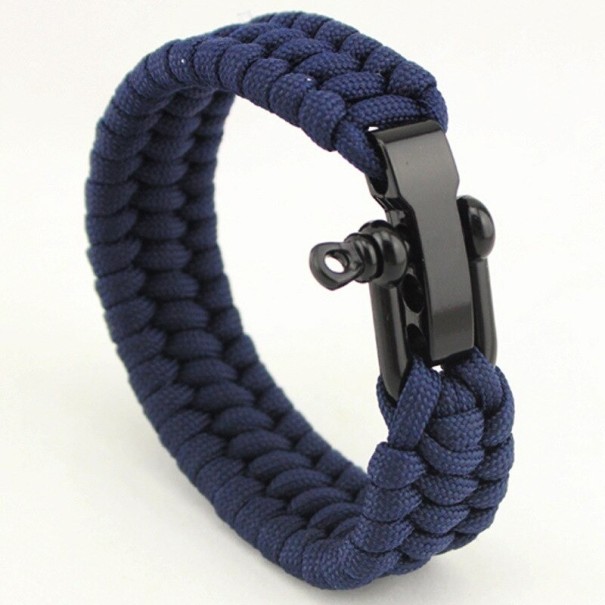 Flätat armband för män H433 4