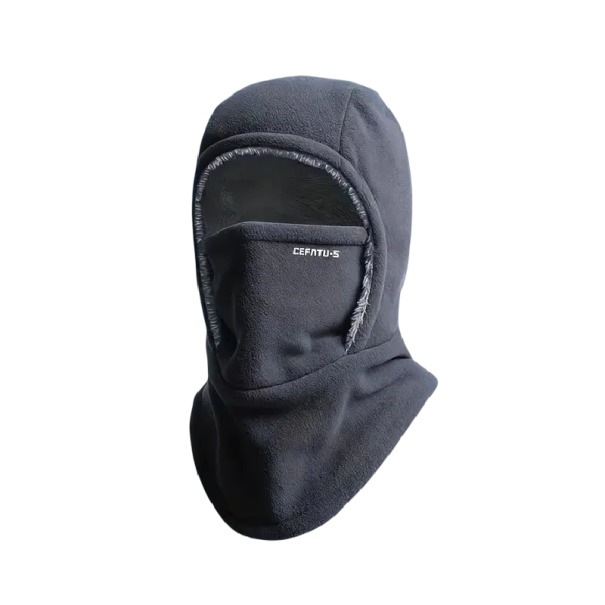Fleece Balaclava Windproof Protection for Cold Weather Cotton Polyester Universal Balaclava for Outdoor Activities grey