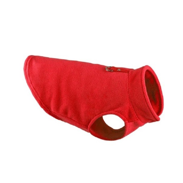 Fleece hondenkleding rood L