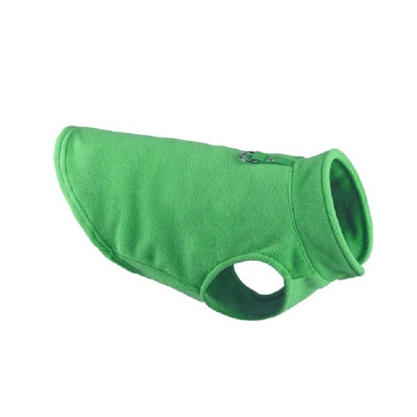 Fleece obleček pro psy zelená M