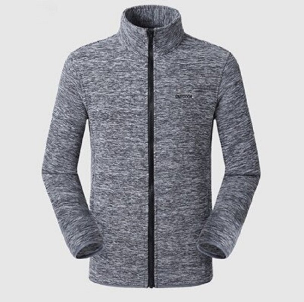 Fleece sweatshirt voor heren F1176 grijs XS
