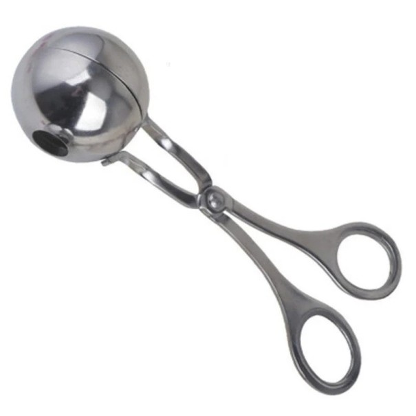 Fleisch- und Reisbällchenform 17×4 cm Edelstahl-Küchenlöffel mit Clip Form für gefüllte Bällchen Antihaftbeschichtetes Stahlwerkzeug 1