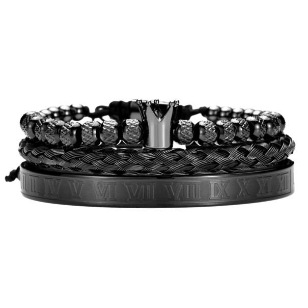 Flerlagers kronarmband för män 2