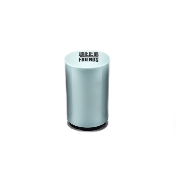 Flessenopener met magneet lichtblauw
