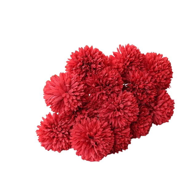 Fleur décorative hortensia 29 cm 3 pcs rouge