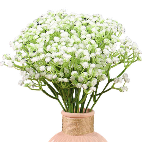 Fleurs artificielles pour décoration 10 pcs Ensemble de fleurs artificielles Fleurs décoratives blanc