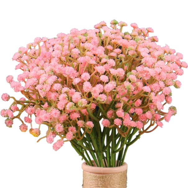 Fleurs artificielles pour décoration 10 pcs Ensemble de fleurs artificielles Fleurs décoratives rose