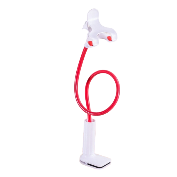 Flexibele mobiele telefoonhouder voor op het bureau T1200 rood