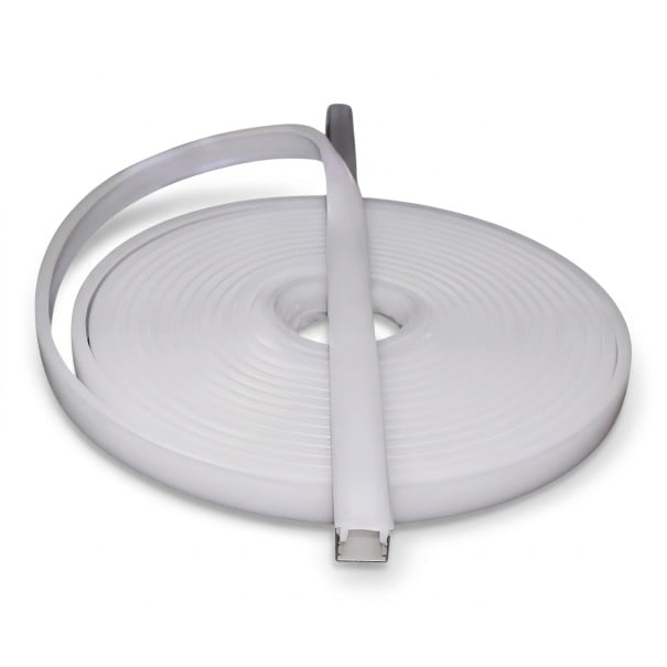 Flexibelt silikonprofil för LED-strips Bredd 30 mm Längd 5 m Vit silikon Ersättningsskärm för tak- och hängande armaturer 1