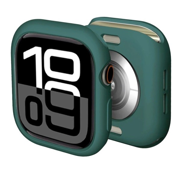 Flexibilné silikónové puzdro pre Apple Watch 46 mm Series 10 11 Nárazuodolný mäkký ochranný kryt iWatch Štýlový silikónový bumper petrolejová