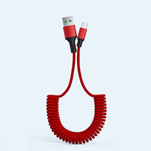 Flexibles USB-auf-Micro-USB-Datenkabel rot