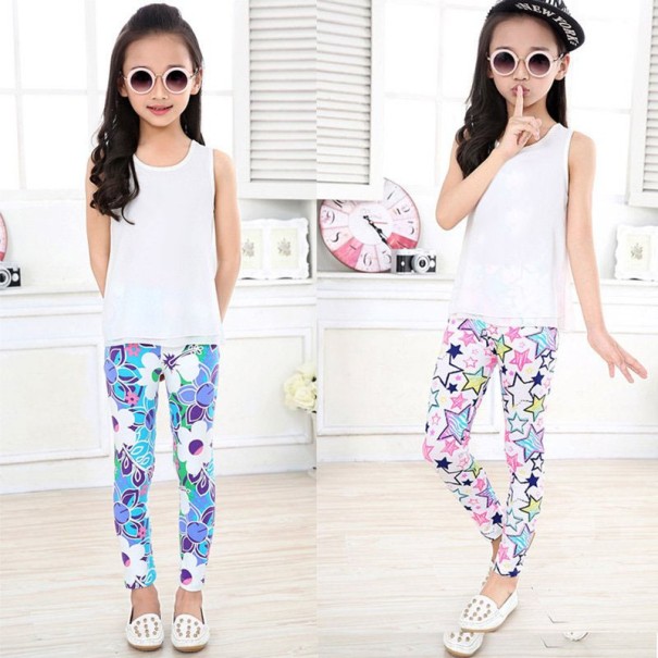 Flickleggings med olika mönster J616