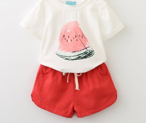 Flickset - vattenmelon t-shirt och shorts 7
