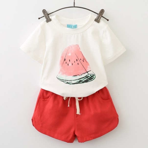 Flickset - vattenmelon t-shirt och shorts