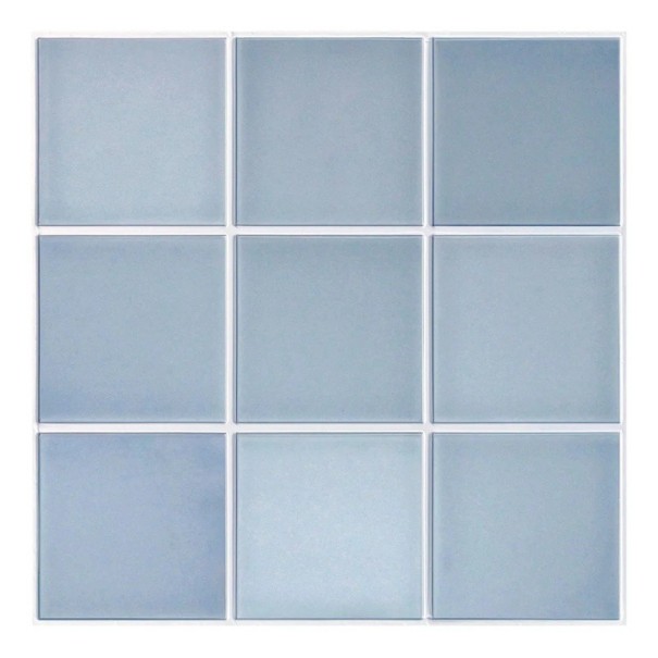 Fliesen dekorative Wandaufkleber 30 x 30 cm PVC 3D-Effekt 10 Stück Fliesenaufkleber für Küche Badezimmer Renovierung blau